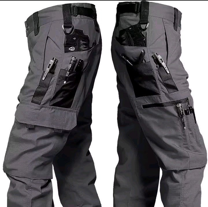 Pantalon de travail tactique pour hommes, Cargo d'extérieur, multi-poches, imperméable, vêtements de travail en plein air, de randonnée, nouvelle collection automne printemps